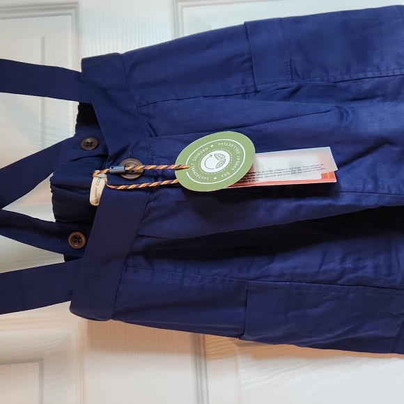 Nwt The Sunday Collective Navy 8/9 Suspenders Kids - Picture 2 of 8